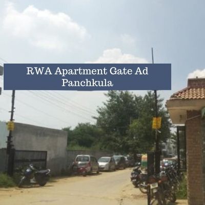 RWA Advertising options in Aarushi Apartments Panchkula, Society Gate Ad company in Panchkula